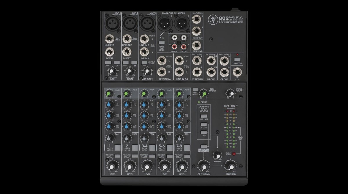 Mackie 802VLZ4 8-Channel Compact Analog Mixer - view 5