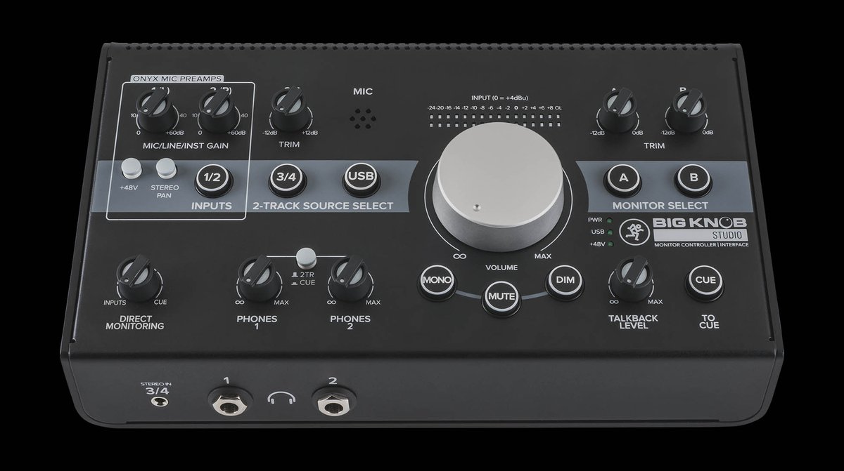 Mackie Big Knob Studio Monitor Controller and Interface - view 5