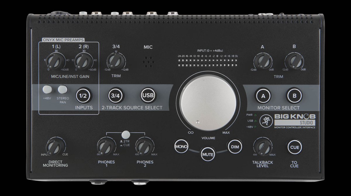 Mackie Big Knob Studio Monitor Controller and Interface - view 7