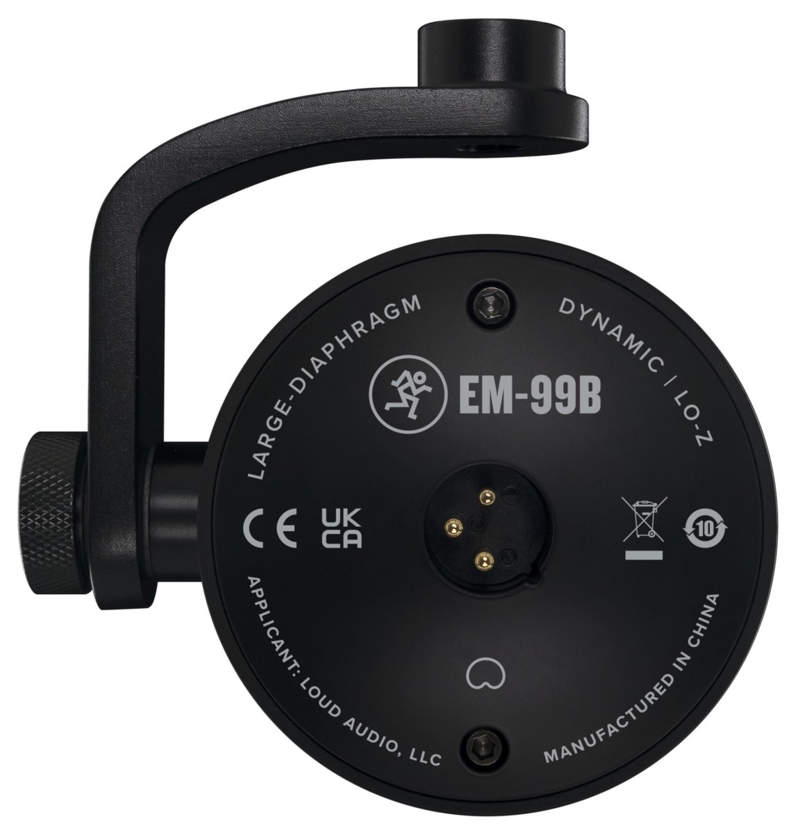 Mackie EM-99B Dynamic Broadcast Microphone - view 3