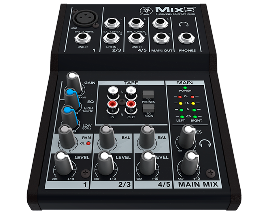 Mackie Mix5 5-Channel Compact Mixer - view 2