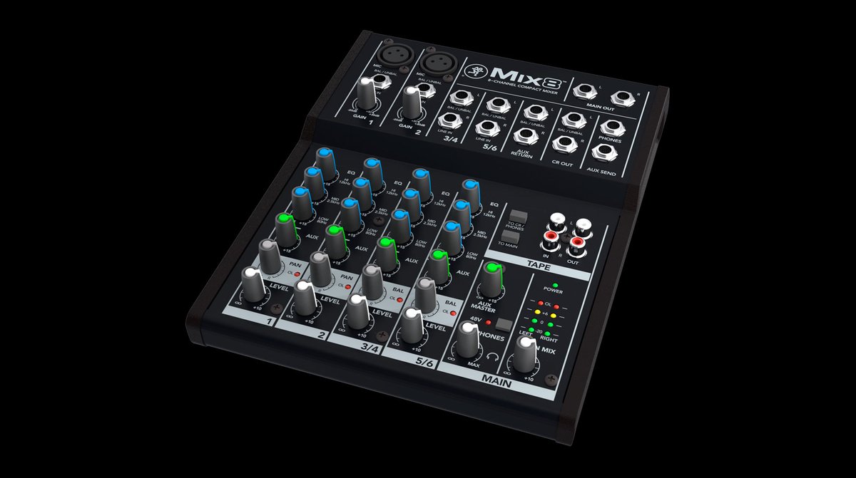 Mackie Mix8 8-Channel Compact Mixer product image