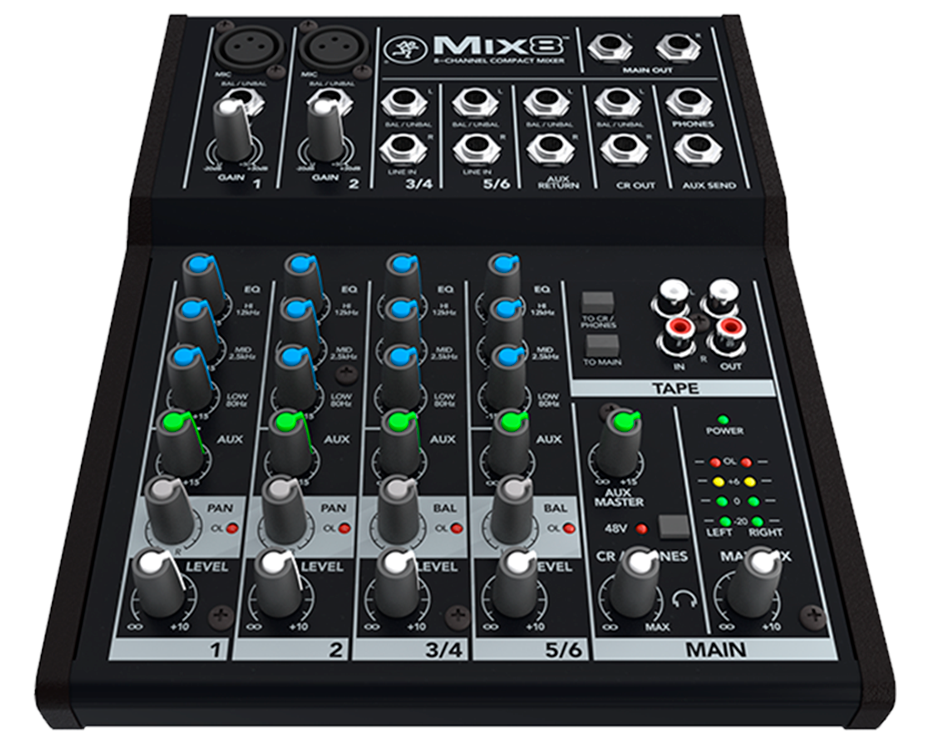 Mackie Mix8 8-Channel Compact Mixer - view 2