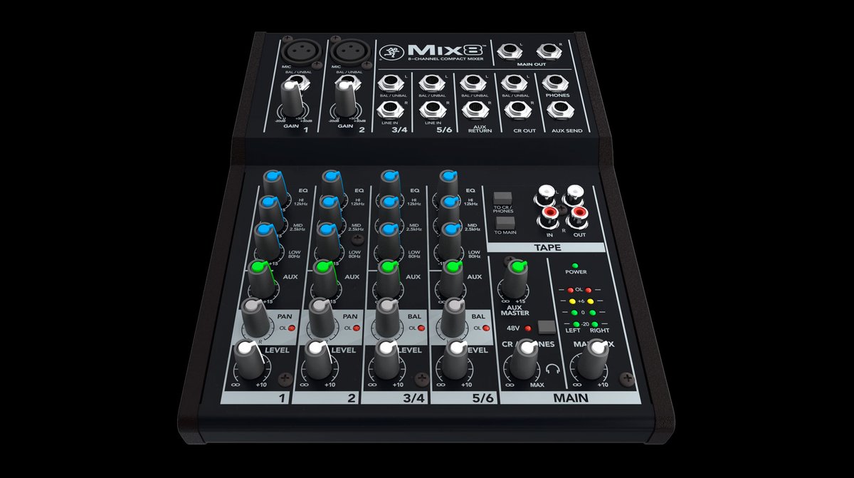 Mackie Mix8 8-Channel Compact Mixer - view 4