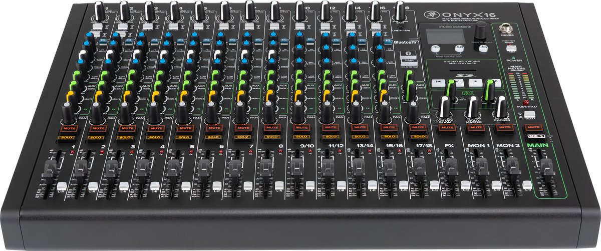 Mackie Onyx16 16-Channel Analog Mixer with Multitrack USB - view 3