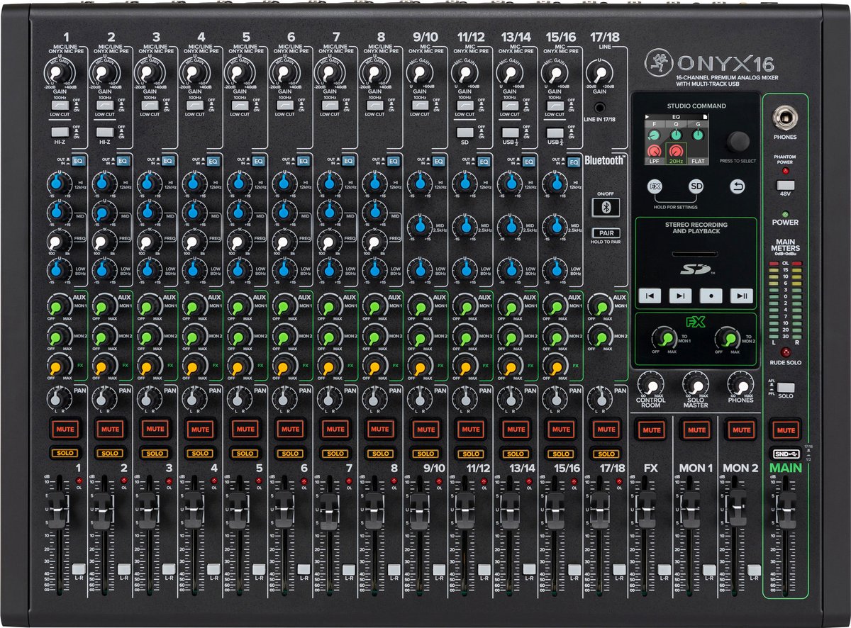 Mackie Onyx16 16-Channel Analog Mixer with Multitrack USB - view 5