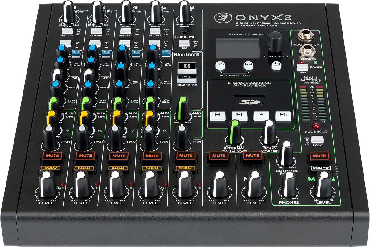 Mackie Onyx8 8-Channel Analog Mixer with Multitrack USB - view 2