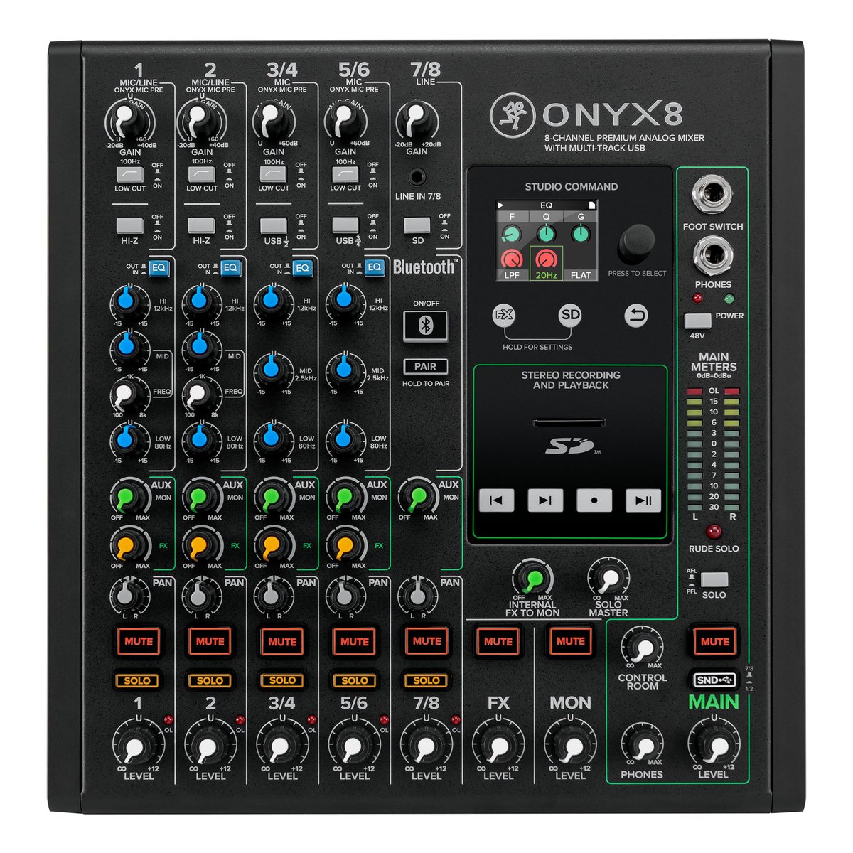 Mackie Onyx8 8-Channel Analog Mixer with Multitrack USB - view 4