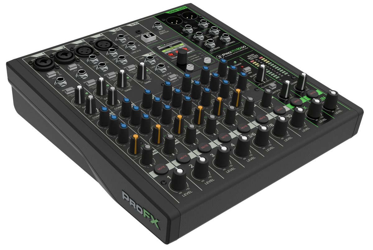 Mackie ProFX10 GO Battery-Powered Mixer and USB Interface