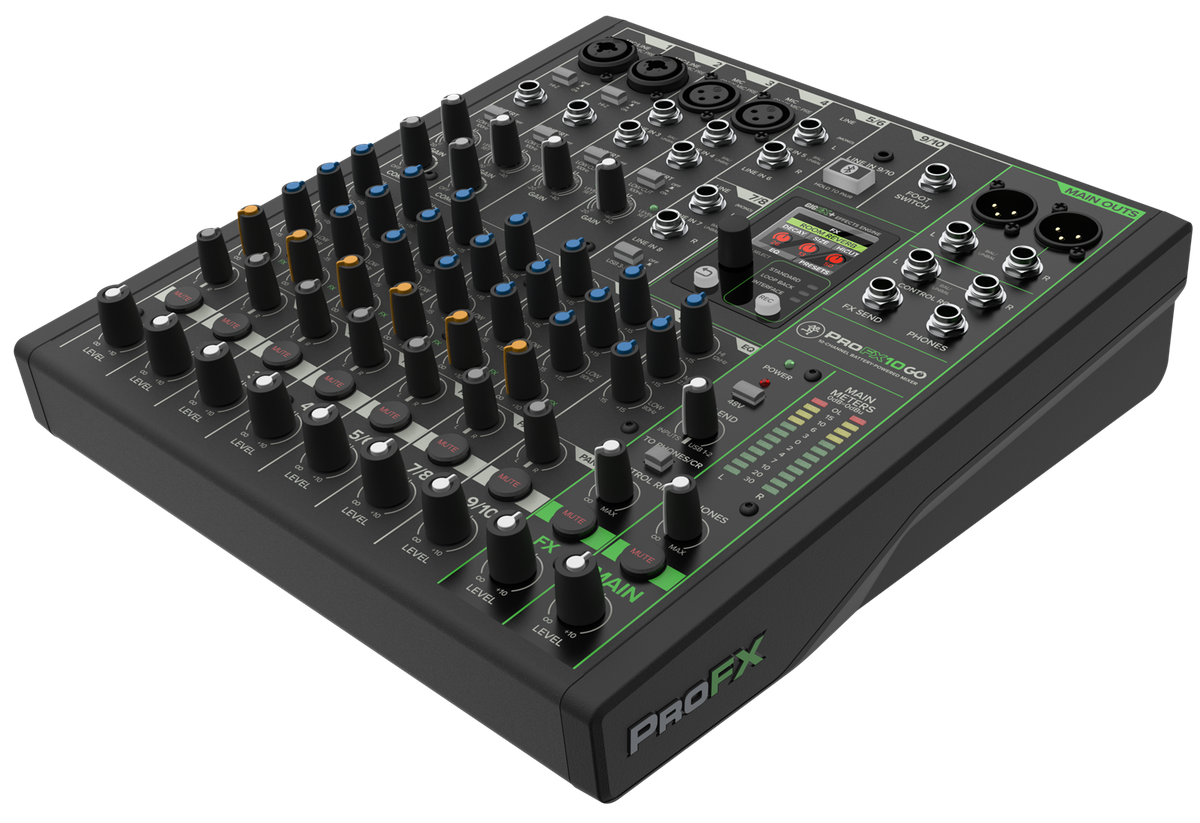 Mackie ProFX10 GO Battery-Powered Mixer and USB Interface - view 2
