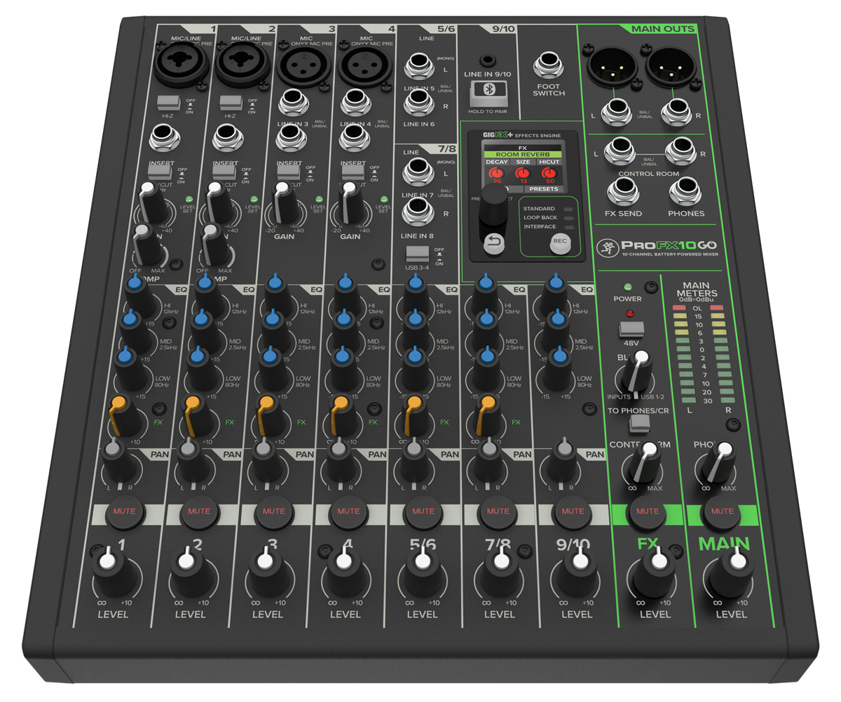 Mackie ProFX10 GO Battery-Powered Mixer and USB Interface - view 3