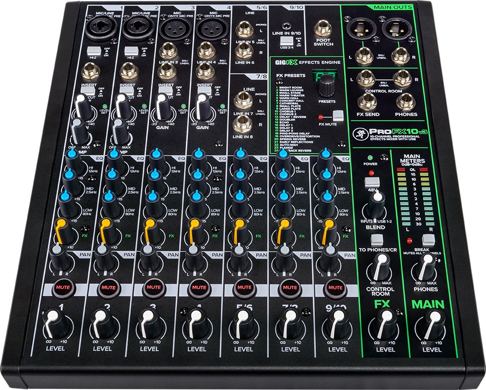 Mackie ProFX10v3 10-Channel Analog Mixer with USB - view 4