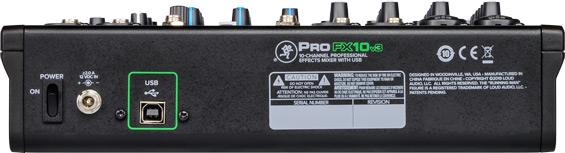 Mackie ProFX10v3 10-Channel Analog Mixer with USB - view 5