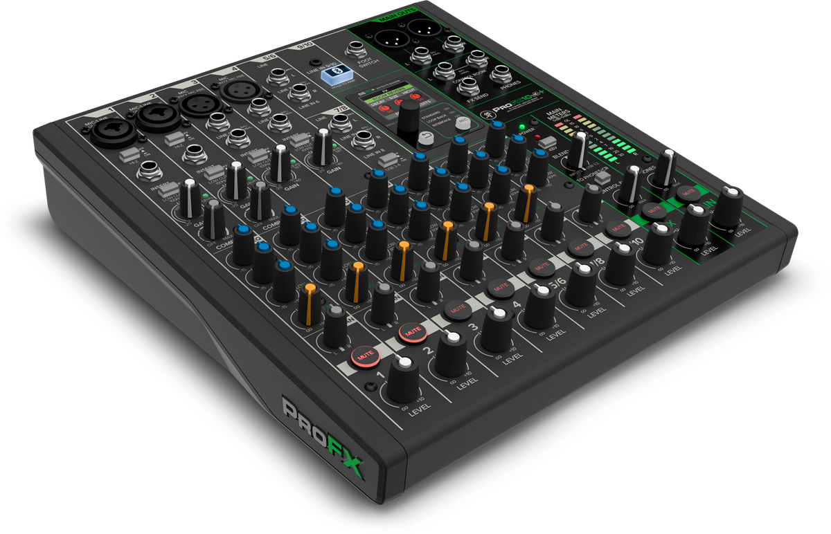 Mackie ProFX10v3+ 10-Channel Analog Mixer with Bluetooth and USB - view 3
