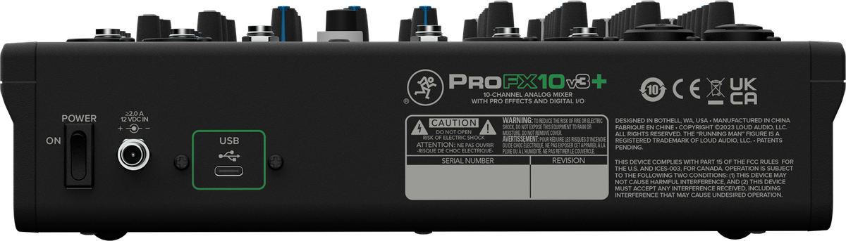Mackie ProFX10v3+ 10-Channel Analog Mixer with Bluetooth and USB - view 4