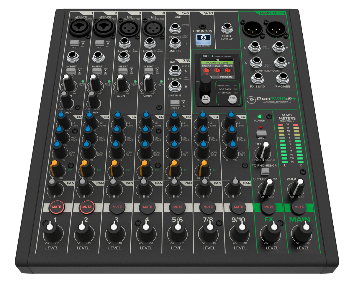 Mackie ProFX10v3+ 10-Channel Analog Mixer with Bluetooth and USB - view 6