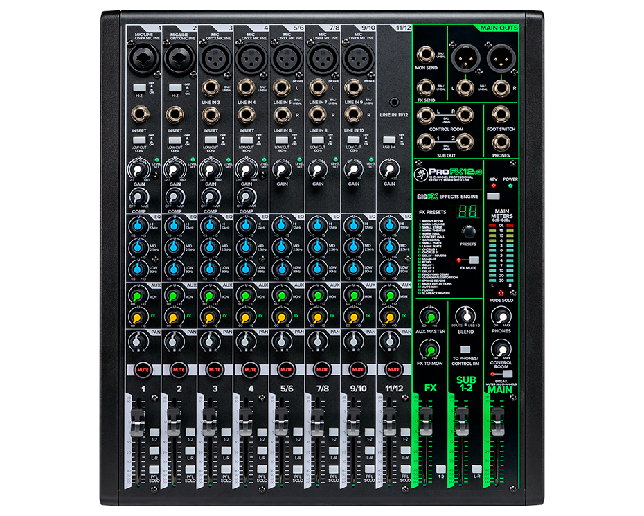 Mackie ProFX12v3 12-Channel Analog Mixer with USB - view 2