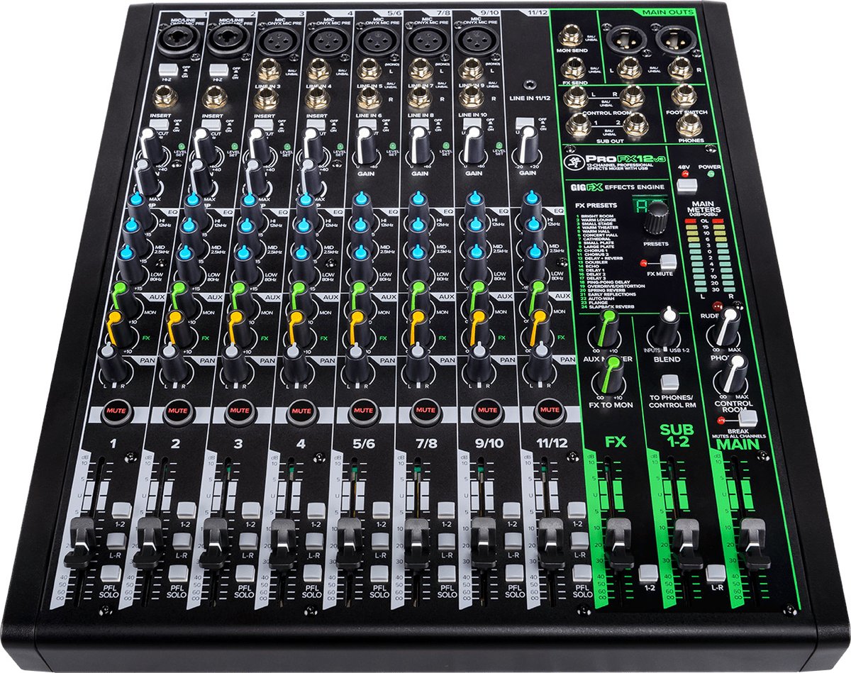 Mackie ProFX12v3 12-Channel Analog Mixer with USB - view 4