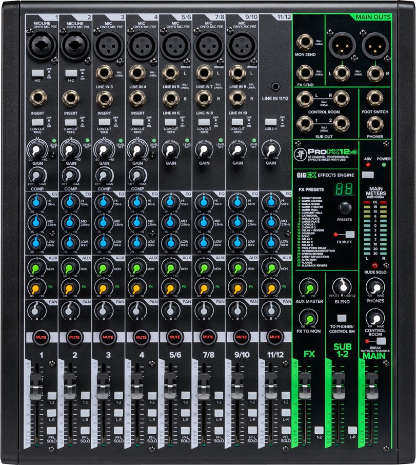 Mackie ProFX12v3 12-Channel Analog Mixer with USB - view 6