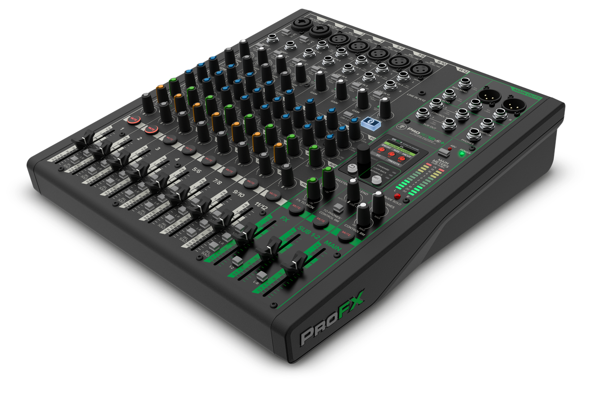 Mackie ProFX12v3+ 12-Channel Analog Mixer with Bluetooth and USB product image