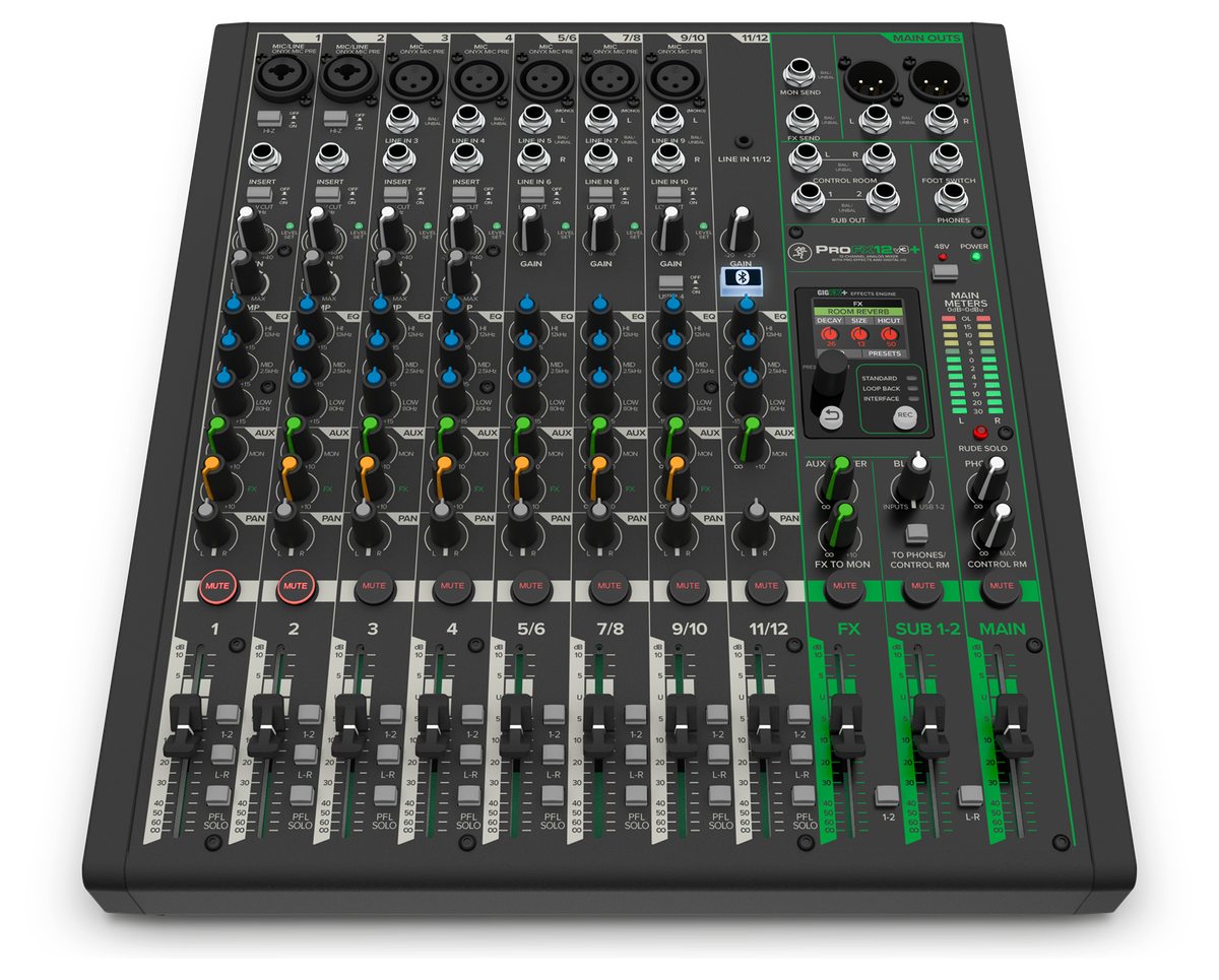 Mackie ProFX12v3+ 12-Channel Analog Mixer with Bluetooth and USB - view 6