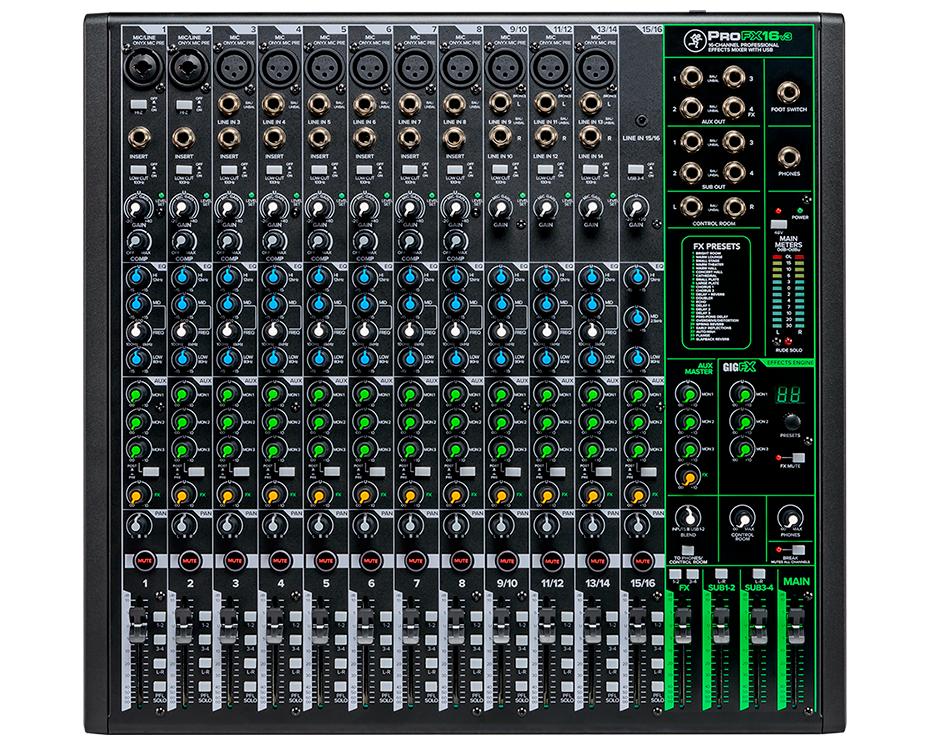 Mackie ProFX16v3 16-Channel Analog Mixer with USB - view 2