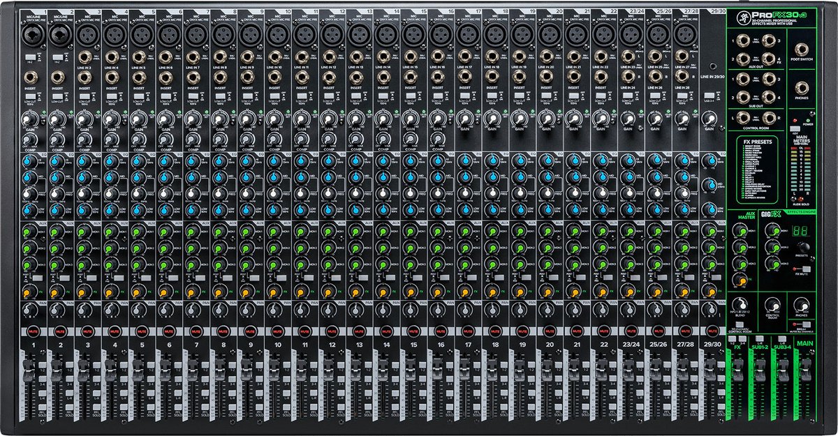 Mackie ProFX30v3 30-Channel Analog Mixer with USB - view 6
