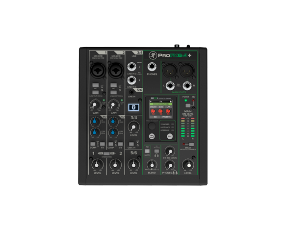 Mackie ProFX6v3+ 6-Channel Analog Mixer with Bluetooth and USB - view 2