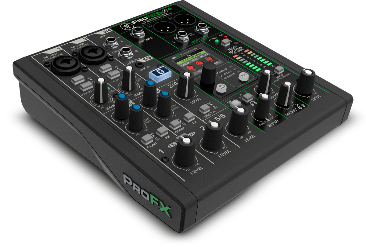 Mackie ProFX6v3+ 6-Channel Analog Mixer with Bluetooth and USB - view 3