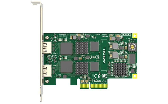 Magewell Pro Capture Dual HDMI Two-Channel PCIe Capture Card (11080) - view 2