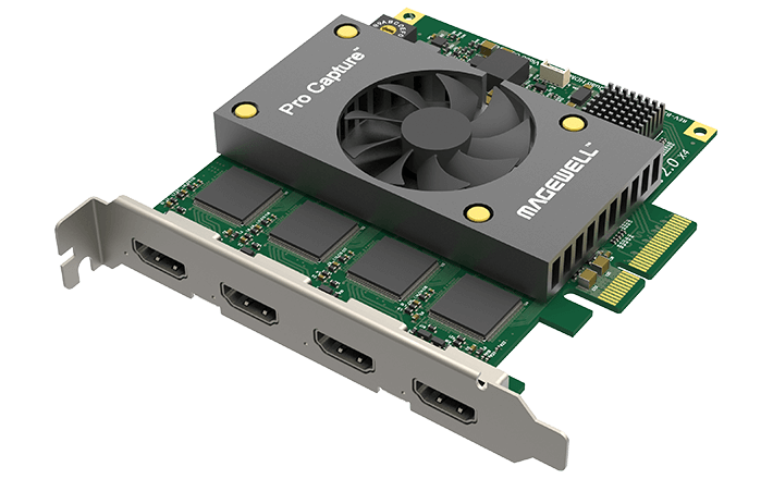 Magewell Pro Capture Quad HDMI Four-Channel PCIe Capture Card (11100)