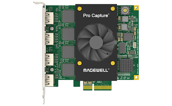 Magewell Pro Capture Quad HDMI Four-Channel PCIe Capture Card (11100) - view 2