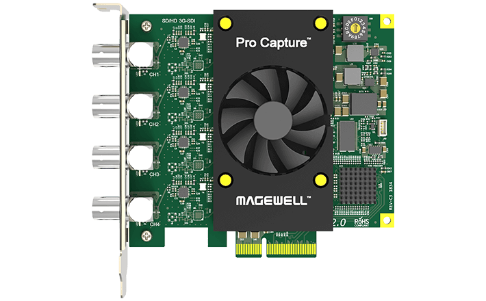 Magewell Pro Capture Quad SDI Four-Channel PCIe Capture Card (11090) - view 2