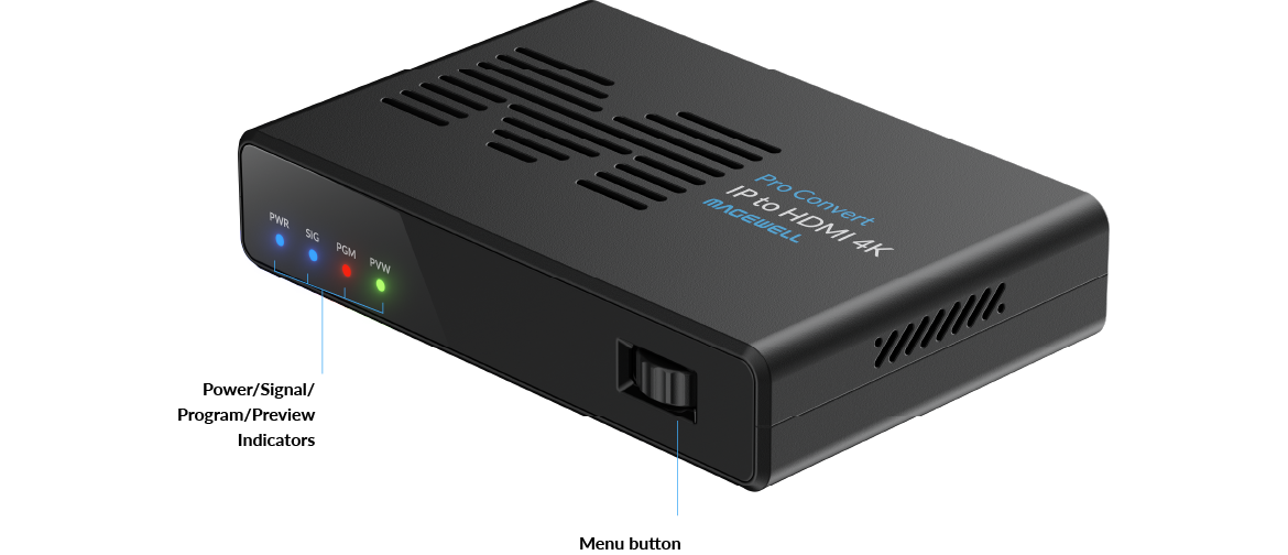 Magewell Pro Convert IP to HDMI 4K IP Decoder (64410) - view 3
