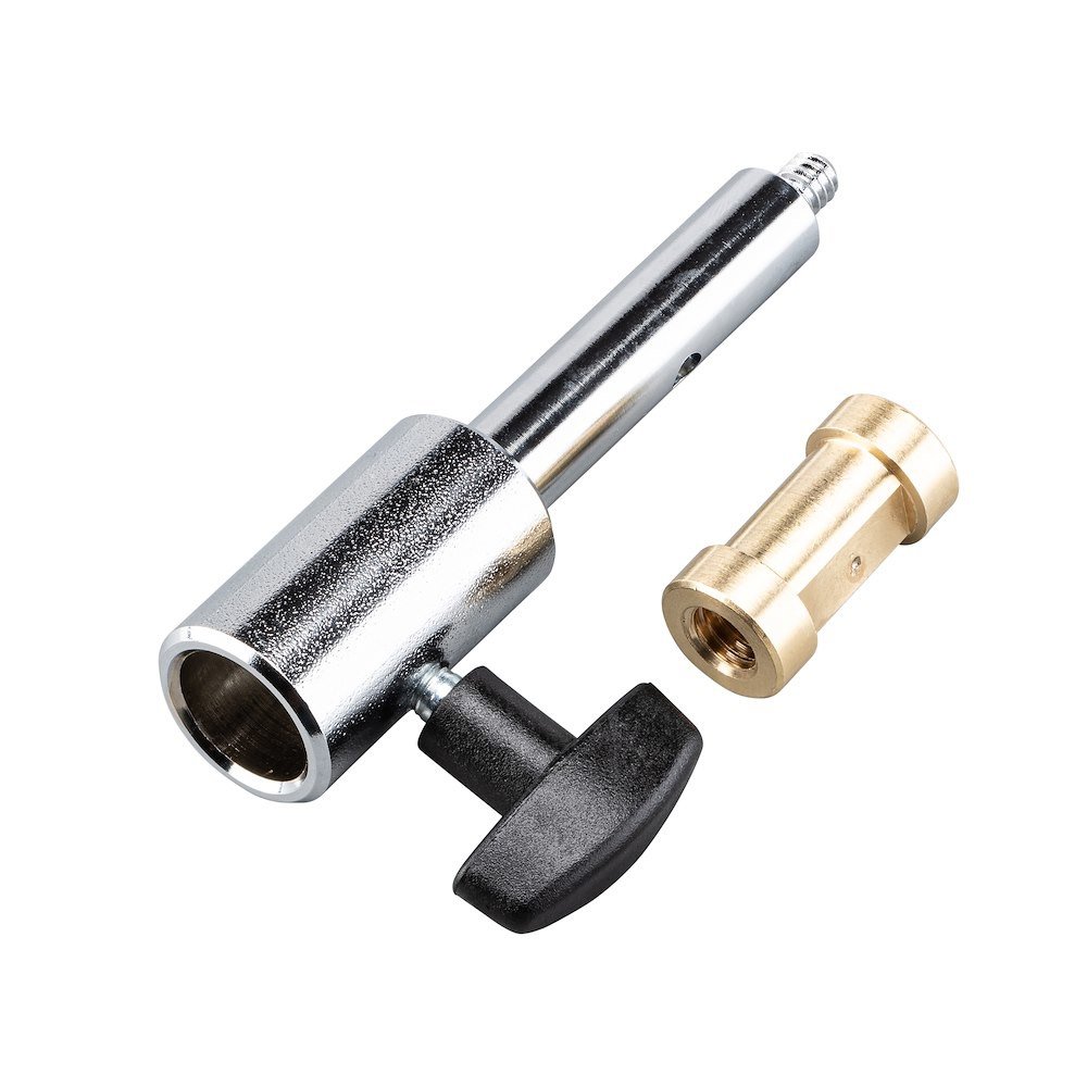 Manfrotto Broncolor Adapter, Converts 5/8"Female-3/8" Tip with 12mm Shaft - view 2