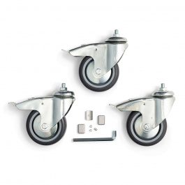 Manfrotto Wheel Set of Three (4" Diameter) with Brakes
