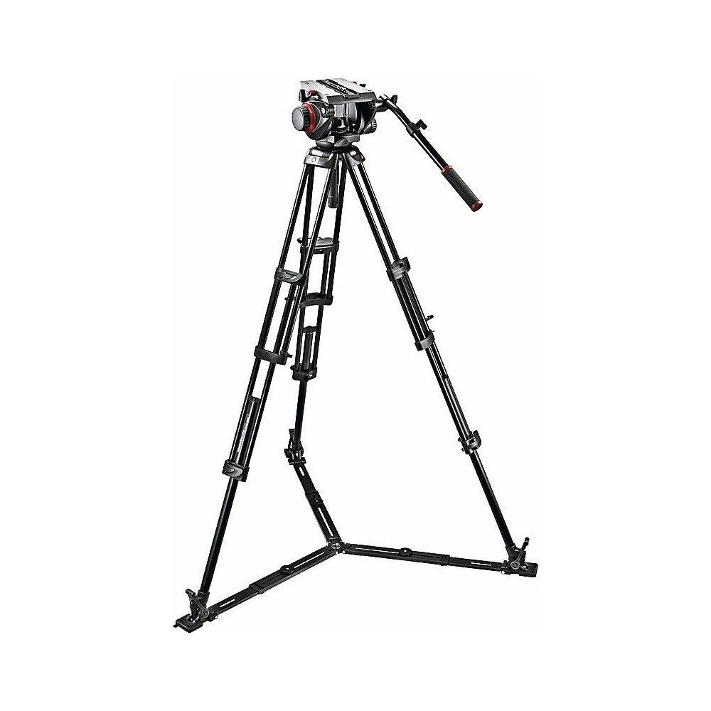 Manfrotto 509HD Fluid Head with 545GB Aluminum Twin Leg Tripod System