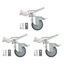 Avenger Braked Wheel Set of 3 fits 20mmx20mm & 25mmx25mm CS