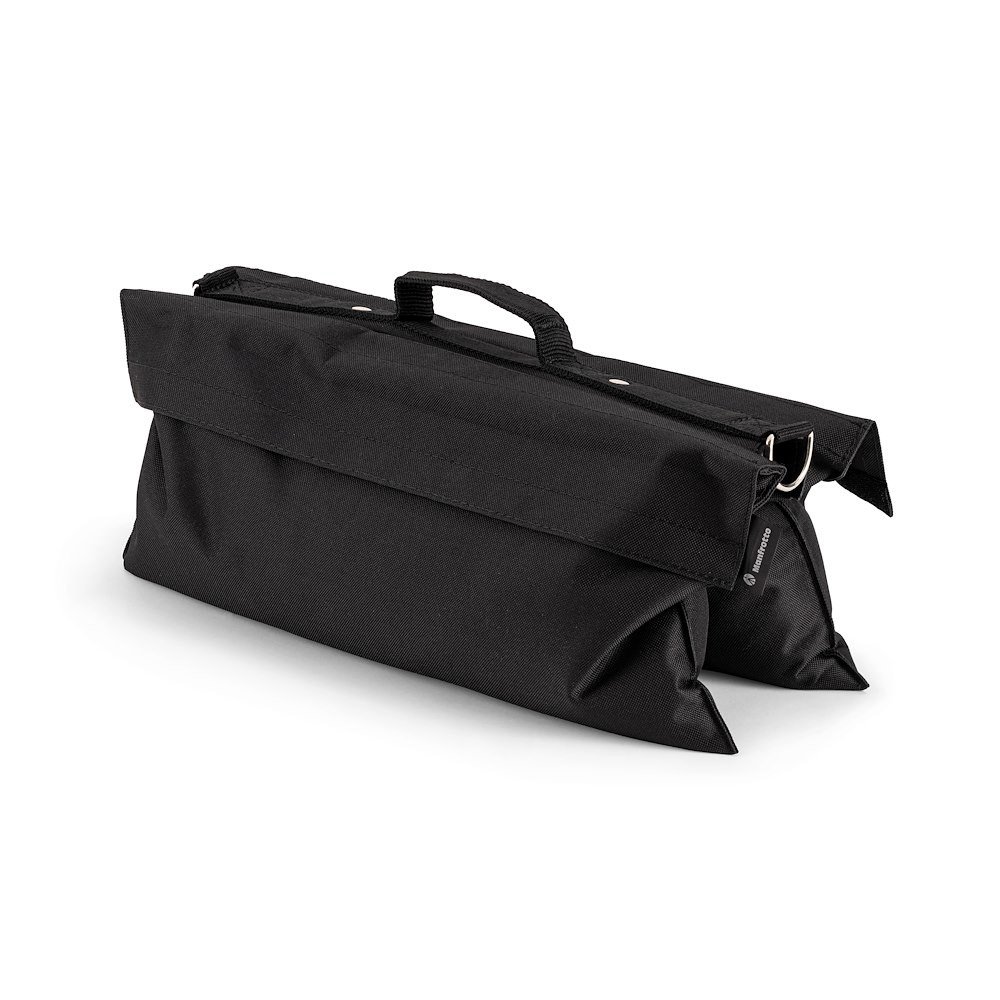 Manfrotto 22 lb. Black Sand Bag Empty with Attachment Hook & Ring - view 2
