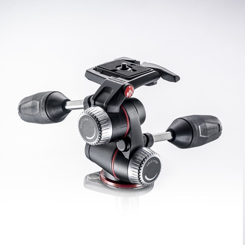Manfrotto X-PRO 3-Way tripod head with retractable levers - view 3