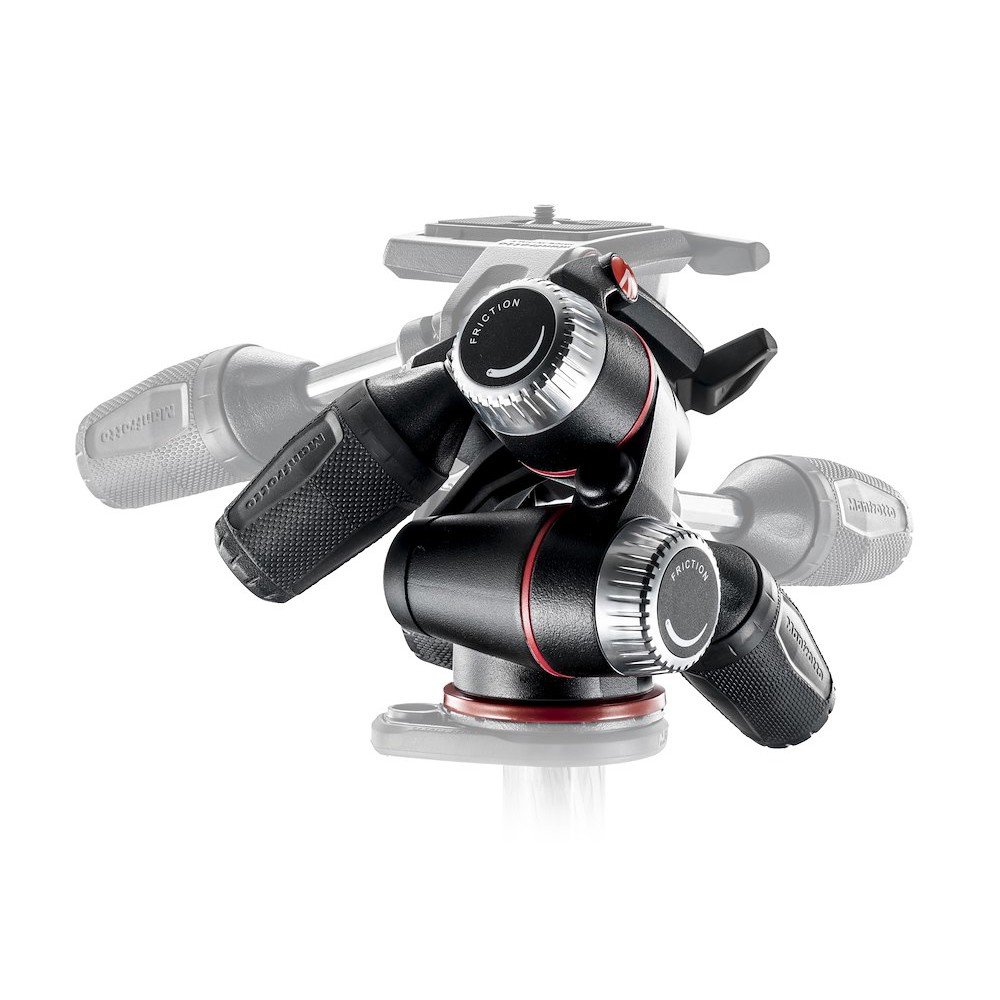 Manfrotto X-PRO 3-Way tripod head with retractable levers - view 4