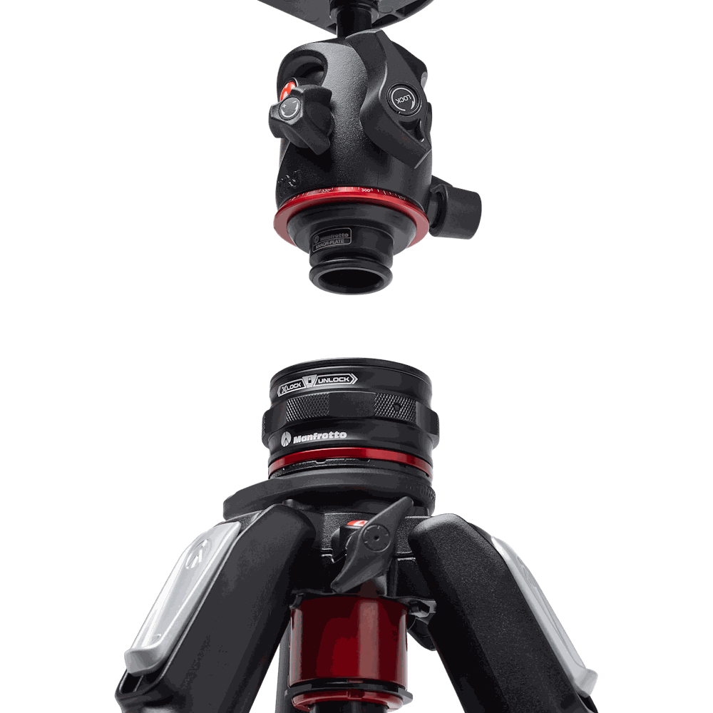 Manfrotto 055 Carbon Fiber 4-Section Tripod Kit - view 3
