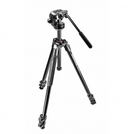 Manfrotto 290 XTRA Kit, Aluminum 3 section tripod with fluid head product image
