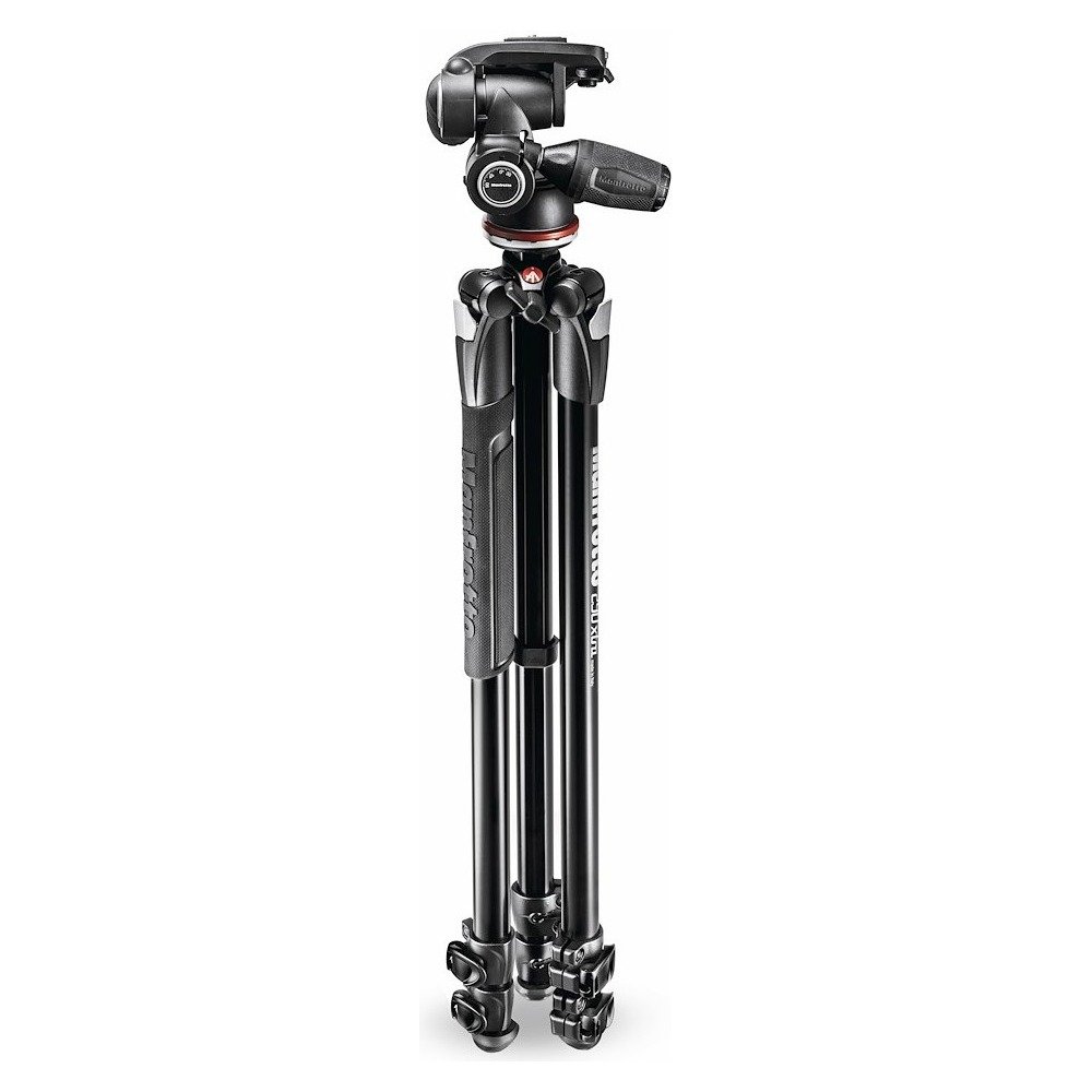 Manfrotto 290 XTRA Kit, Aluminum 3 section tripod with 3W head - view 2