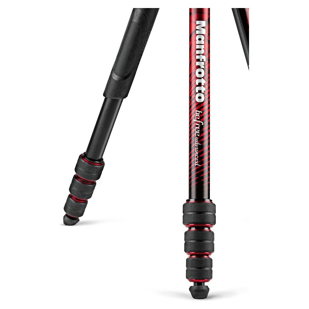 Manfrotto Befree Advanced Aluminum Travel Tripod twist red, ball head - view 5