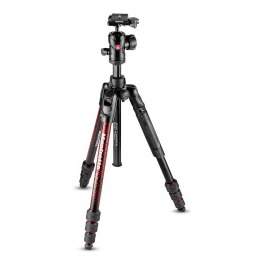 Manfrotto Befree Advanced Aluminum Travel Tripod twist red, ball head product image