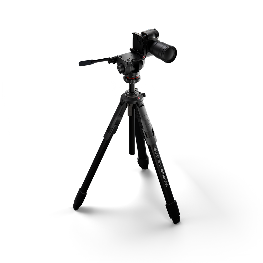 Manfrotto ONE Hybrid Tripod with 500X Fluid Head - view 2