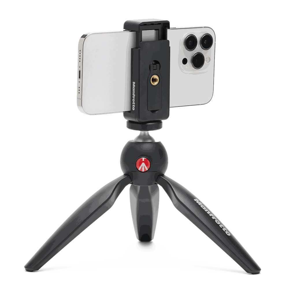 Manfrotto Pixi Mini Tripod with Smartphone Clamp black - view 3
