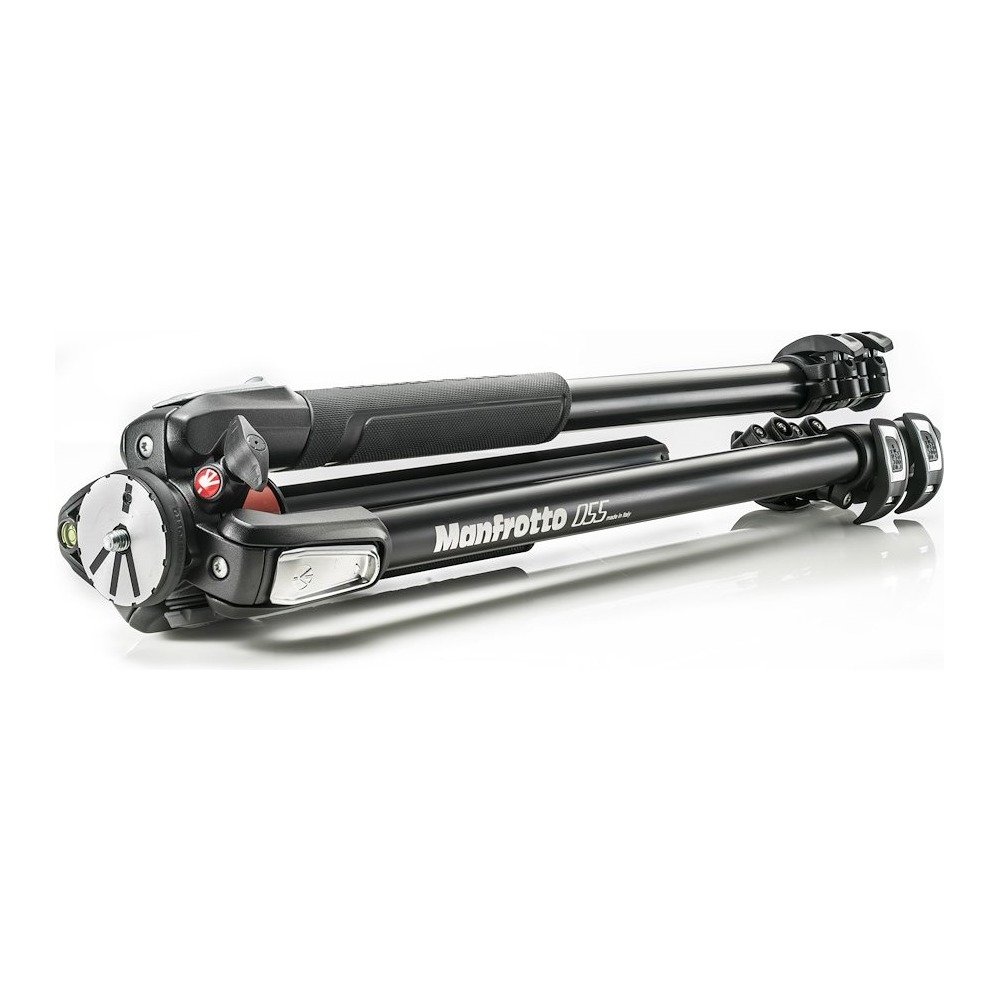 Manfrotto 055 Aluminum 3-Section Tripod with Horizontal Column - view 2