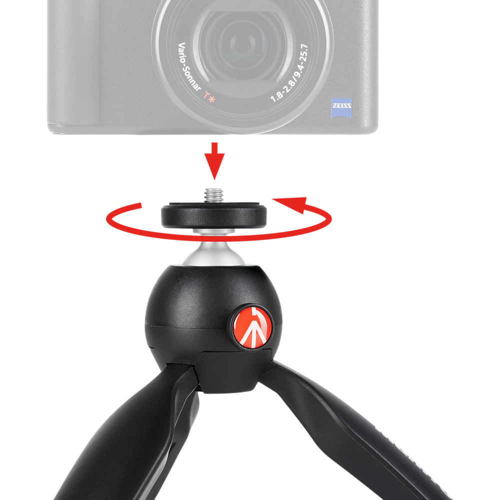 Manfrotto PIXI Mini Tripod, black - view 4